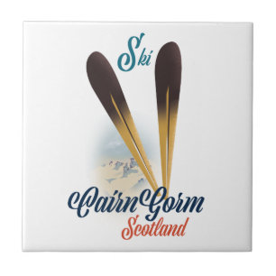 Carreau poster de Ski CairnGorm Scotland