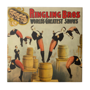 Carreau Poster vintage Circus Sideshow