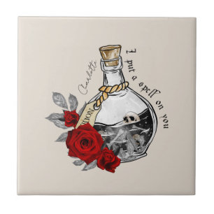 Carreau Potion d'amour de sorcière gothique