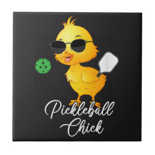 Carreau Poulet de Pickleball Drôle Pickleball