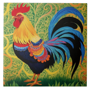 Carreau Poulet rustique au coq rustique