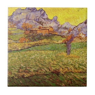 Carreau Prairie dans les montagnes par Vincent van Gogh