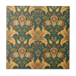 Carreau Pré-raphate de William Morris Golden Lily Vintage