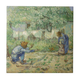 Carreau Premières étapes après millet par Vincent van Gogh