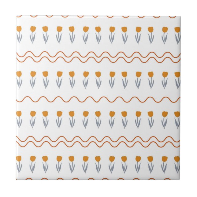 Carreau Preppy Super Stripe Tulip Motif (Devant)