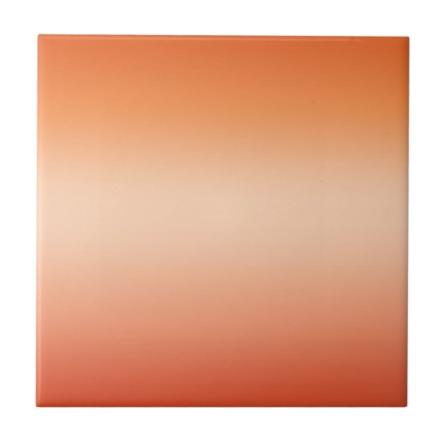 Carreau Pretty Ombre Hot Summer Orange & Apricot Gradient (Devant)