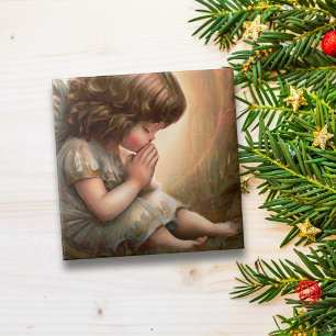 Carreau Prier Petite fille Angel Radiant Halo Lumière