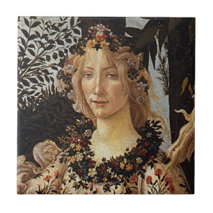 Carreau Primavera, Flora détail par Sandro Botticelli