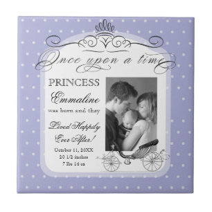Carreau Princesse Carriage Polka Dot Swirl Photo Baby Girl
