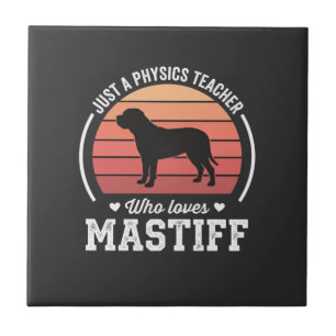 Carreau Professeur de physique Mastiff amateur de chiens