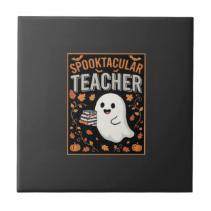 Carreau Professeur Squelettique Halloween Fantôme Création