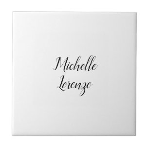 Carreau Professionnel Moderne Simple Plaque Votre Nom