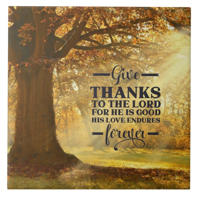 Carreau Psaume 107:1 Remercie l'Éternel de son bien (Devant)