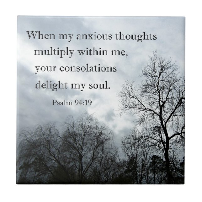 Carreau Psaume 94:19 Quand mes pensées anxieuses se multip (Devant)
