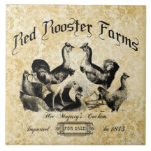 Publicité vintage sur la ferme de volaille