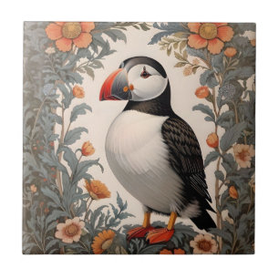 Carreau Puffin Atlantique William Morris Inspiré Floral