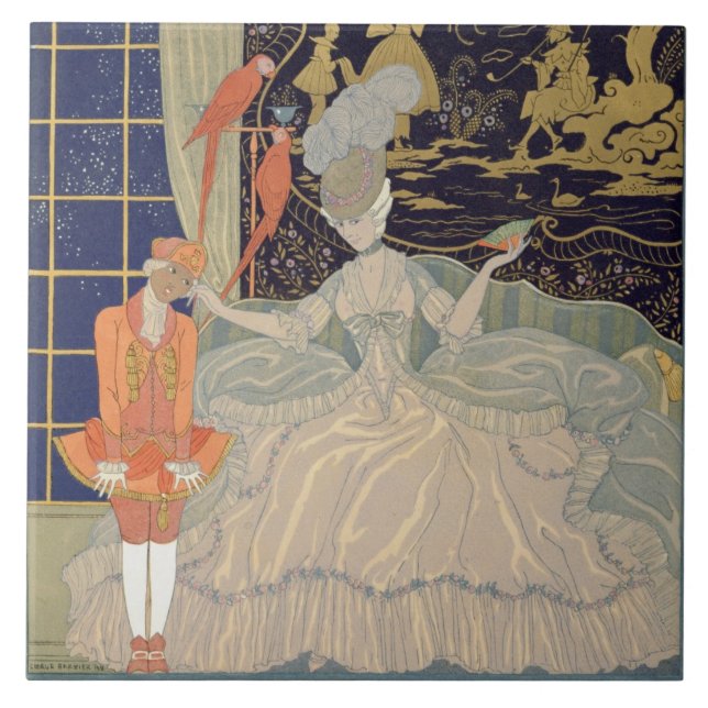 Carreau Punissant la page (litho de couleur) (Devant)