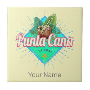 Carreau Punta Cana Caraïbes République Dominicaine Retro