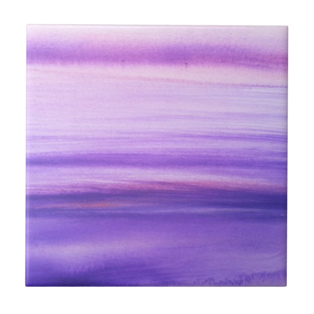 Carreau Purple Lilac Abstrait Cool Motif moderne (Devant)