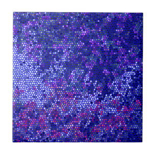 CARREAU PURPLE RICHE PROFOND, BLEU, ROSE, PETITS POINTS