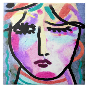 Carreau Quel jour de peinture numérique Abstraite