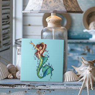 Carreau Queue Turquoise de sirène d'Imaginaire
