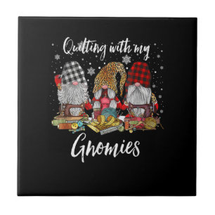 Carreau Quilter Avec Mes Gnomies Noël Gnomes Holiday