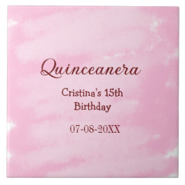 Carreau Quinceanera anos 15e anniversaire ajouter nom text