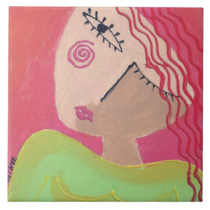 Carreau Quoi ? Portrait Abstrait d'une femme