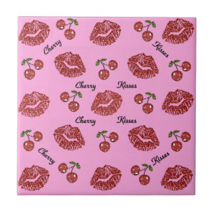 Carreau RAB Rockabilly Baisers de Cerise sur Rose