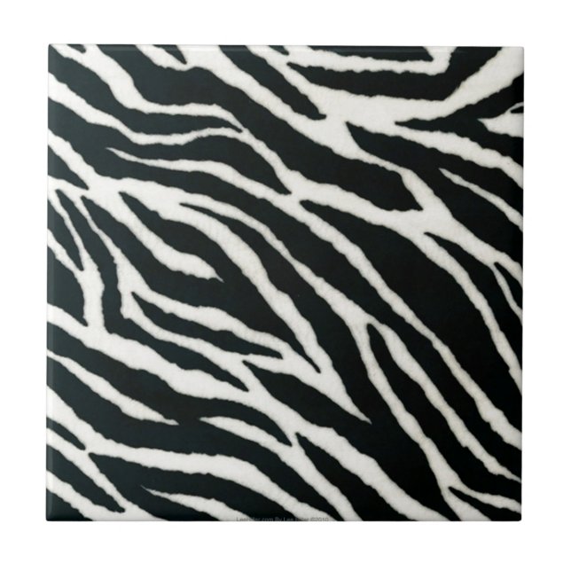 Carreau RAB Rockabilly Zebra Imprimer noir et blanc (Devant)