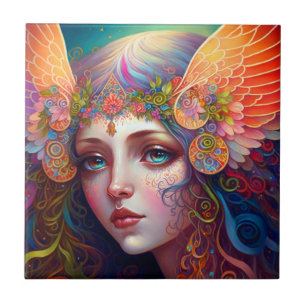 Carreau Rainbow Goddess Imaginaire Art Carrelage en cérami