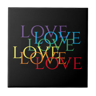 Carreau RAINBOW LOVE II Carrelage en céramique Carré de 4,
