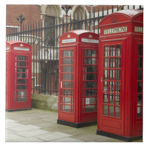 Carreau Rangée de cabines téléphoniques à l'arrière du Roy