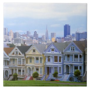 Carreau Rangée de maisons victoriennes