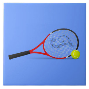 Carreau Raquette et balle de tennis