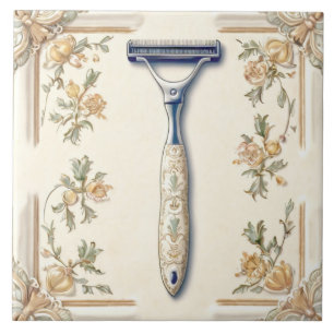 Carreau Rasage de crème et de corail Razor Rasoir Funny Sa