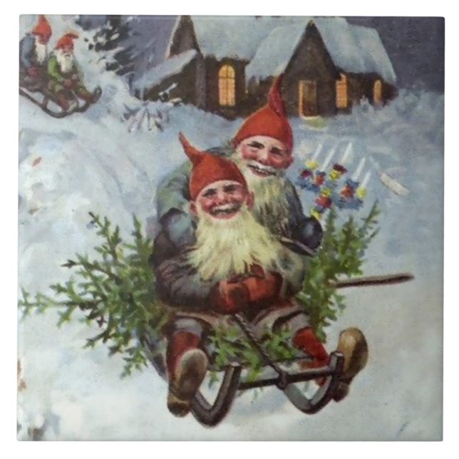 Carreau "Rassembler des boughs de pin" par Jenny Nystrom (Devant)