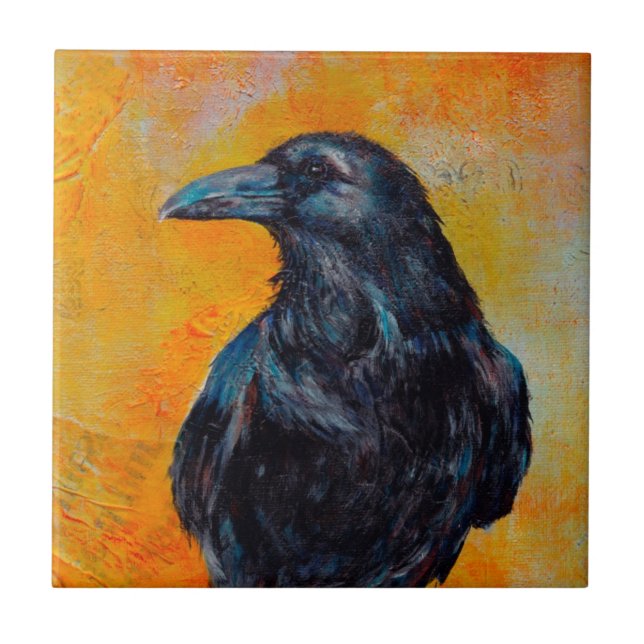 Carreau Raven sur la toile (Devant)