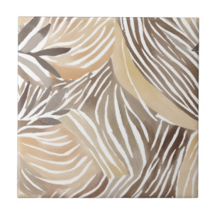 Carreau Rayé Moderne Neutre Beige Simple