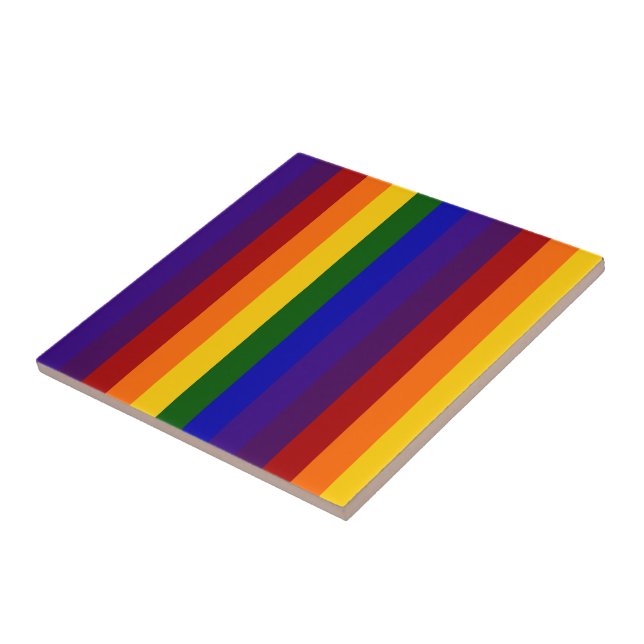 Carreau Rayures arc-en-ciel (Côté)