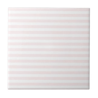 Carreau Rayures minces - blanches et pâles - rose