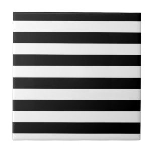 CARREAU RAYURES NOIRES ET BLANCHES CLASSIQUES