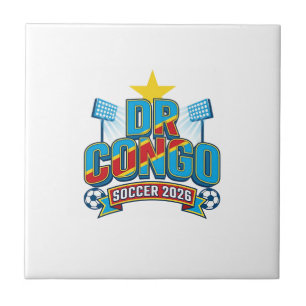 Carreau RDC Soccer 2026 Football Gras Pays Typographie