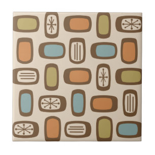 Carreau Rectangles arrondies MCM du milieu du siècle