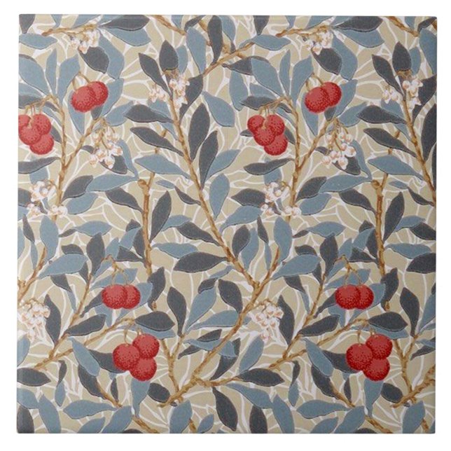 Carreau Redberry Tree, William Morris (Devant)