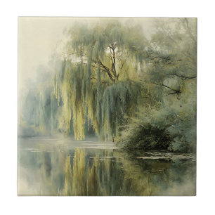 Carreau Reflet de saule serein - Art de la nature (10)