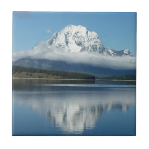 Carreau Reflet du mont Moran dans le Grand Teton