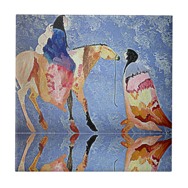 CARREAU RÉFLEXIONS DES AMÉRICAINS AUTOCHTONES (Devant)