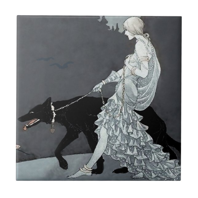 Carreau "Reine de la nuit" par Marjorie Miller (Devant)